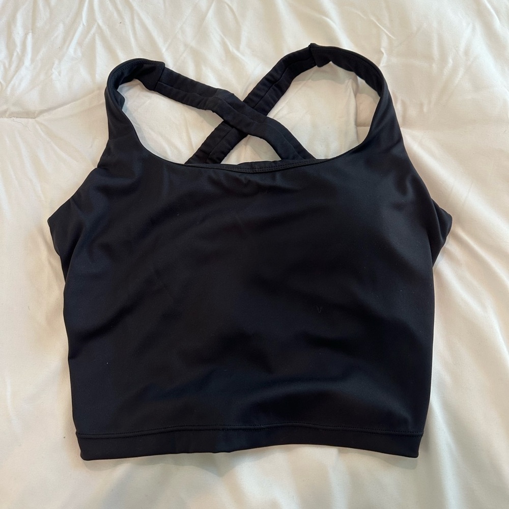 Gold hinge Women's Black Cross-Back tank top